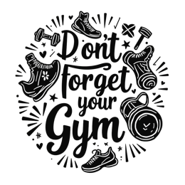 gym quote graphics SVG PNG design with bold lettering