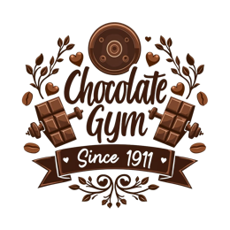 chocolate gym SVG PNG design