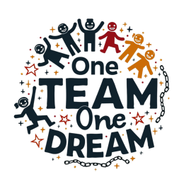 team dream graphics SVG PNG design with bold lettering