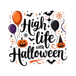 balloons SVG PNG design with bold lettering