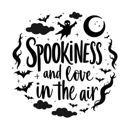 quotes spookiness love SVG PNG design with bold lettering