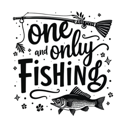 handlettering fish SVG PNG design with bold lettering