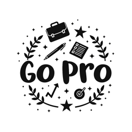 go pro SVG PNG design with bold lettering