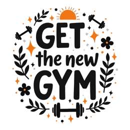motivation graphics floral SVG PNG design with bold lettering, black and orange floral elements