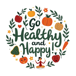 health happy SVG PNG design with green floral elements