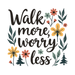 quotes flower leaf SVG PNG design with hand-drawn style, bold lettering, pink and green floral elements