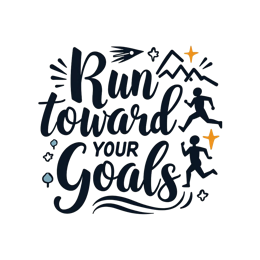 motivation goals quote SVG PNG design with bold lettering