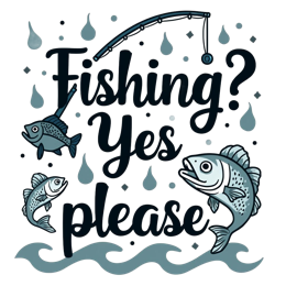 quote fish SVG PNG design with bold lettering