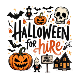 pumpkins skulls SVG PNG design with bold lettering