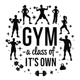 gym class exercise SVG PNG design with bold lettering
