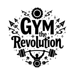 gym revolution strength SVG PNG design with bold lettering
