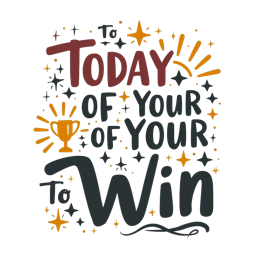 win motivation SVG PNG design with bold lettering