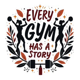 gym story quote SVG PNG design with bold lettering, black and orange floral elements, an uplifting message