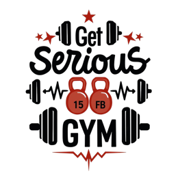 gym weights exercise SVG PNG design with bold lettering