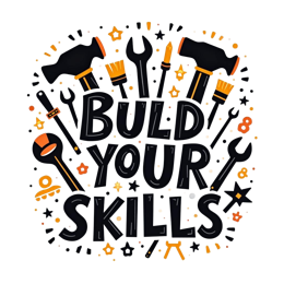 build your skills tools SVG PNG design with bold lettering
