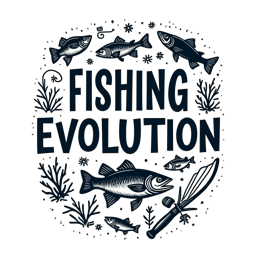 illustration fish evolution SVG PNG design with hand-drawn style, bold lettering