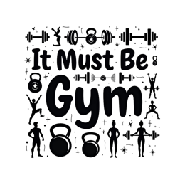 gym fitness graphics SVG PNG design with bold lettering