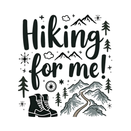 nature hikingforfun SVG PNG design with bold lettering