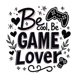 quotes gamer love SVG PNG design with bold lettering