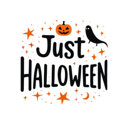 just pumpkin ghost SVG PNG design with bold lettering