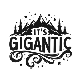 mountains stars SVG PNG design with hand-drawn style, bold lettering