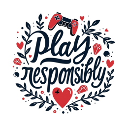 play responsibly SVG PNG design with bold lettering, black and white floral elements, an uplifting message