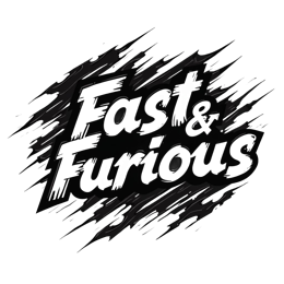 fast furious SVG PNG design with bold lettering