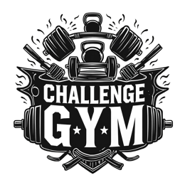 gym challenge workout SVG PNG design with bold lettering