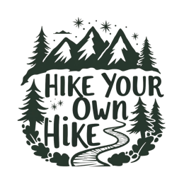 hike mountains SVG PNG design with bold lettering