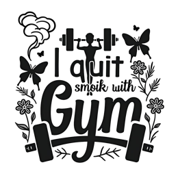 homemade quote gym SVG PNG design with black and white floral elements, an uplifting message