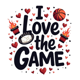 love game SVG PNG design with bold lettering