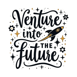 future typography SVG PNG design with hand-drawn style, bold lettering