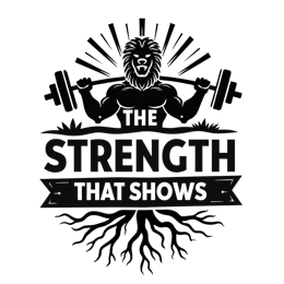 strength lion SVG PNG design with bold lettering
