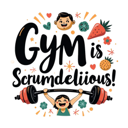 gym fun exercise SVG PNG design with bold lettering, floral elements, an uplifting message