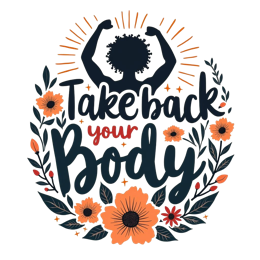 motivation flowerdecor SVG PNG design with bold lettering, orange floral elements, an uplifting message