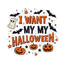 artshalloween pumpkins bats shirt SVG PNG design with bold lettering