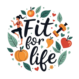 fit for life health SVG PNG design with bold lettering