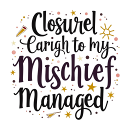 quote mischief SVG PNG design with bold lettering