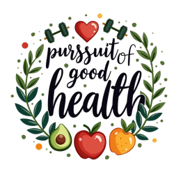health fruits wreath SVG PNG design with orange and red floral elements, an uplifting message
