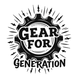 gears generation SVG PNG design with bold lettering