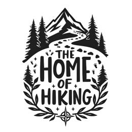 home hiking mountains SVG PNG design with bold lettering