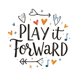 play it forward graphics SVG PNG design with bold lettering