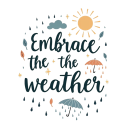 chill weather SVG PNG design with hand-drawn style, floral elements, an uplifting message