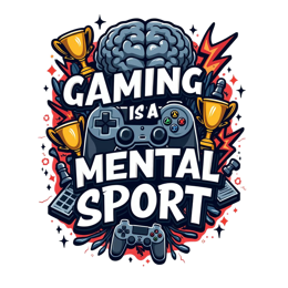 gaming sport trophies SVG PNG design with bold lettering