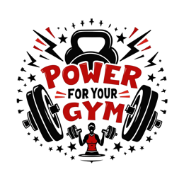gym power exercise SVG PNG design with bold lettering