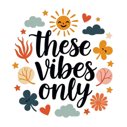 autumn vibes only SVG PNG design with bold lettering, red floral elements, an uplifting message