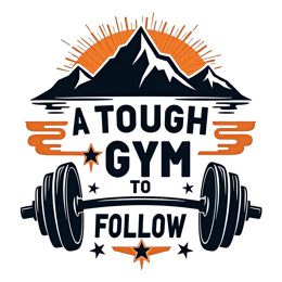 gym mountain weights SVG PNG design with bold lettering