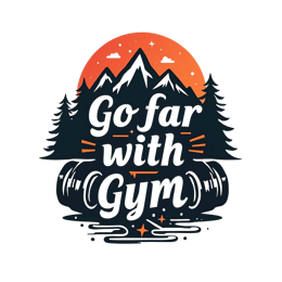 mountains gym SVG PNG design with bold lettering