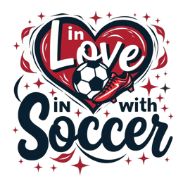 soccer heart SVG PNG design with bold lettering