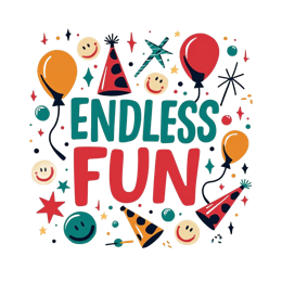 endless fun balloons SVG PNG design with bold lettering